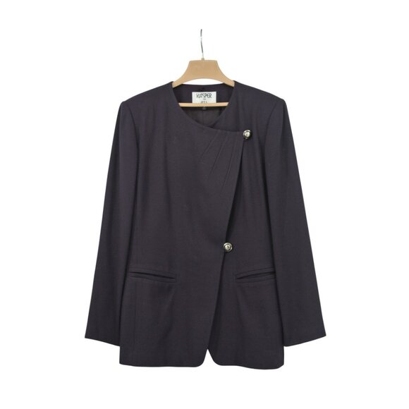 Kasper Plum Purple Brown Pant Suit Set Size 10 - Picture 5 of 12